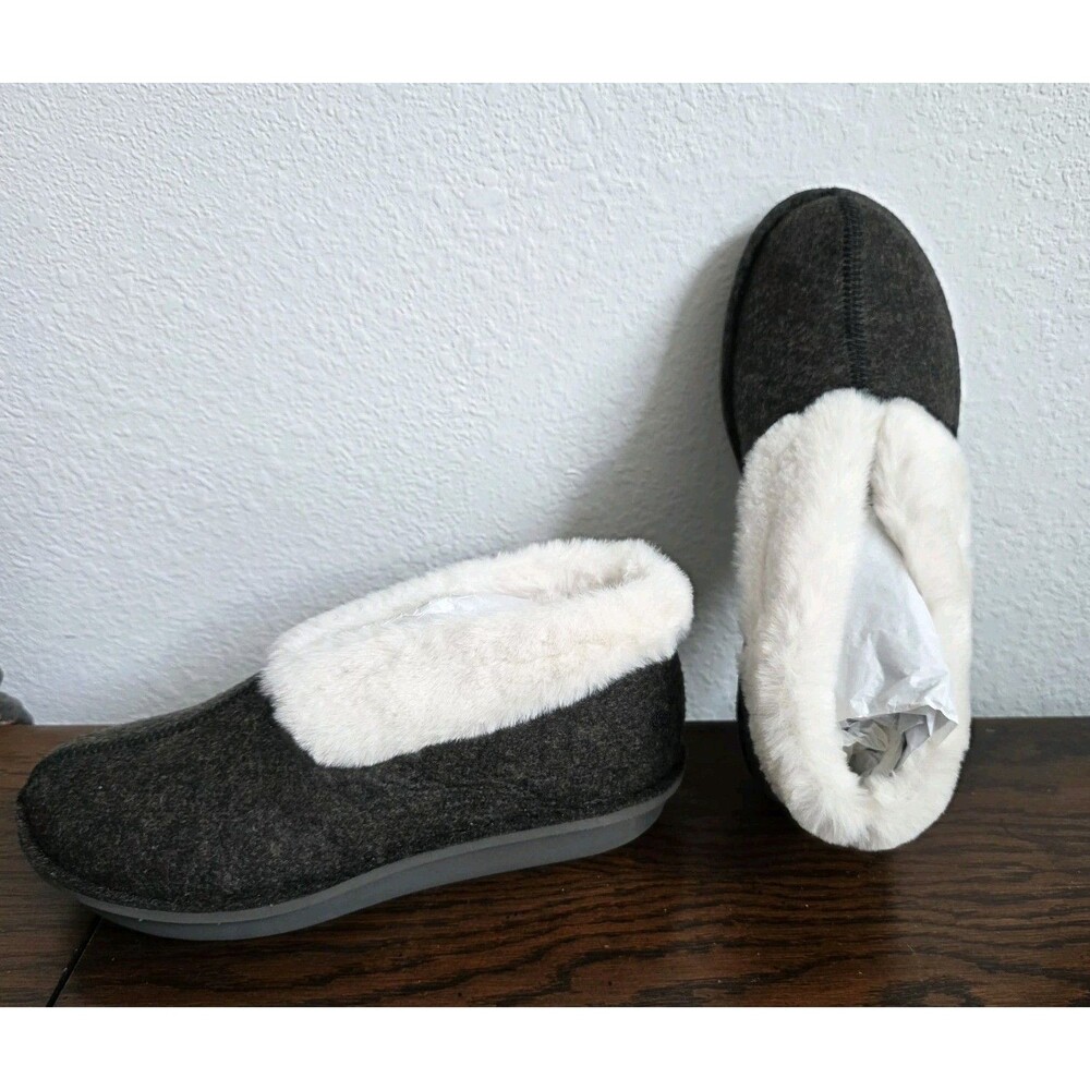 Clarks Womens Slipper Sz 7 Black Step Flow Low